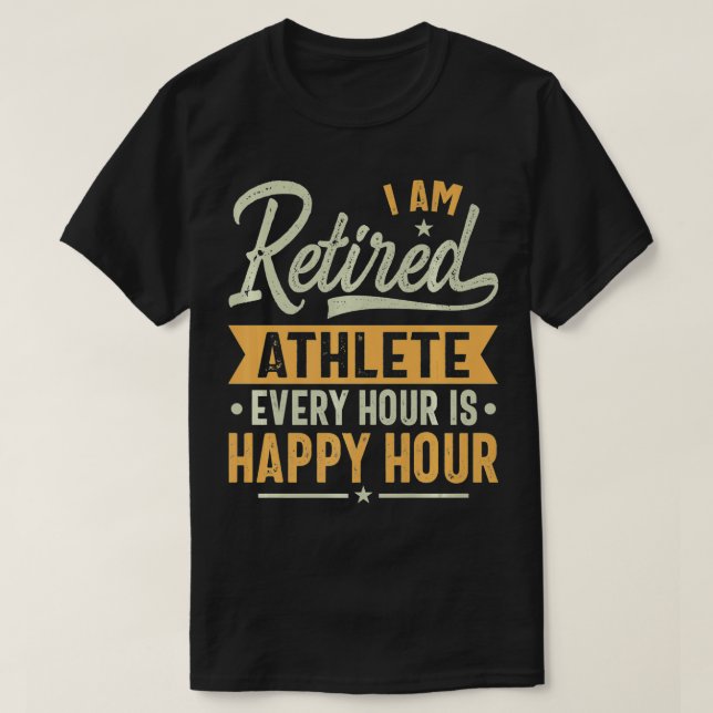 Camiseta Ideas de regalo del atleta retirado Atleta Regalos (Diseño del anverso)