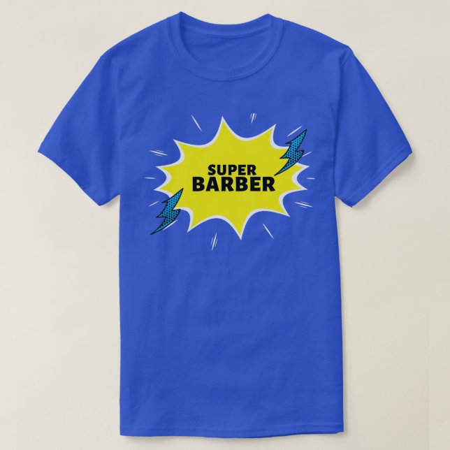 Camiseta Ideas de regalo divertidas de Super Barber (Diseño del anverso)
