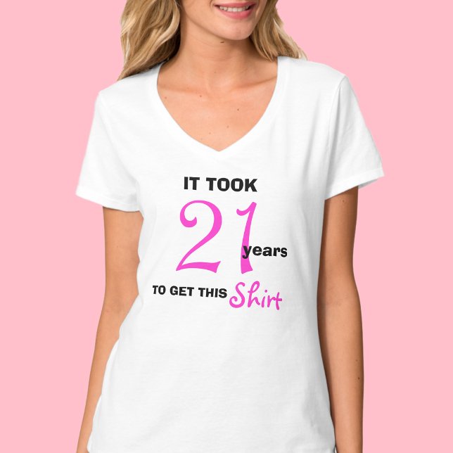 Camiseta Ideas de regalos de cumpleaños 21 para mujeres con (Subido por el creador)