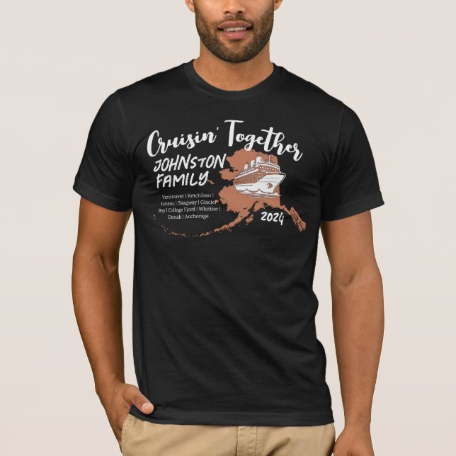Camiseta Ideas familiares para viajes en crucero por Alaska (Anverso)