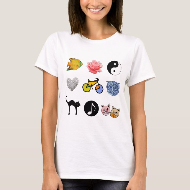 Camiseta ideas lindas para los chicas (Anverso)