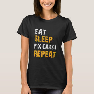 Camiseta Ideas mecánicas automáticas Comer Coches De Fijaci