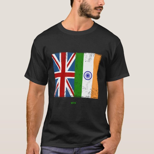 Camiseta Ideas para la Bandera India para el sindicato de n (Anverso)