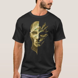Camiseta Identidad Abstracta Rostro Dividido – Yo Cósmico e