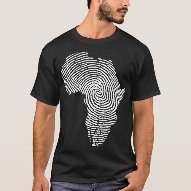 Camiseta Identidad africana orgullo afroamericano negro hil (Anverso)