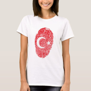 Camiseta Identidad del orgullo del país con la bandera de T