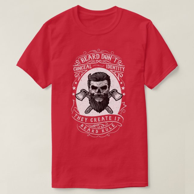 Camiseta Identidad oculta de barba Donx27t (Diseño del anverso)