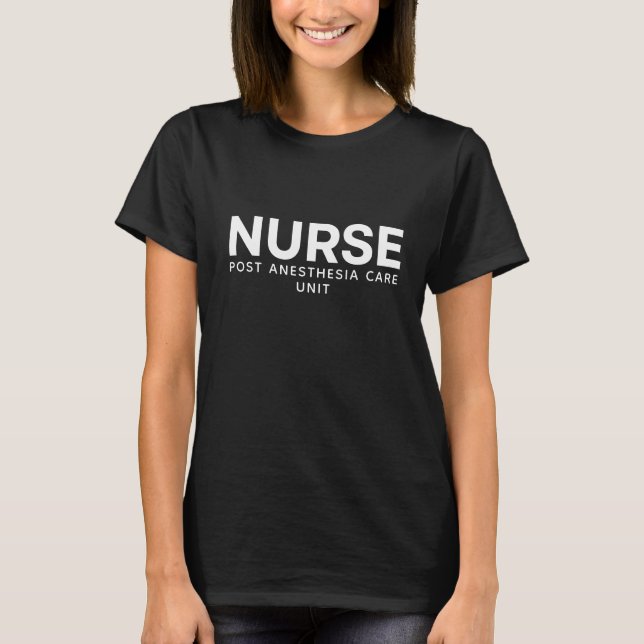 Camiseta Identidad profesional de enfermera de PACU (Anverso)