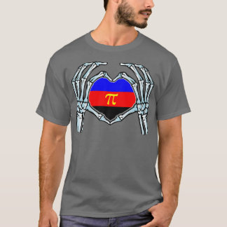 Camiseta Identidad sexual de Skeleton Gay Polyamory No bina