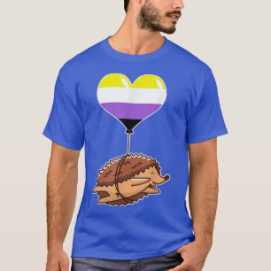 Camiseta Identidad sexual no binaria Hedgehog género no bin
