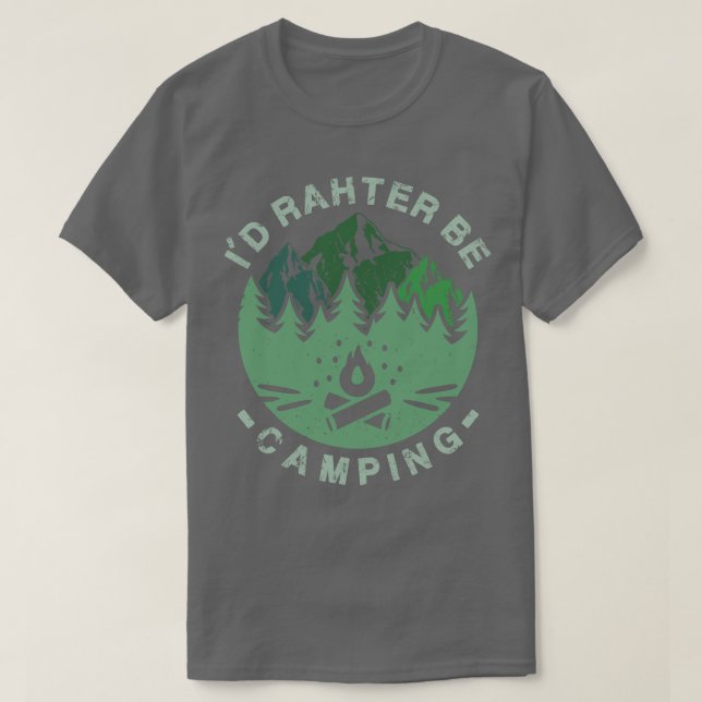 Camiseta Identificación de campamento antes que acampar 1 (Diseño del anverso)