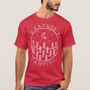 Camiseta Identificación de campamento en lugar de estar aca