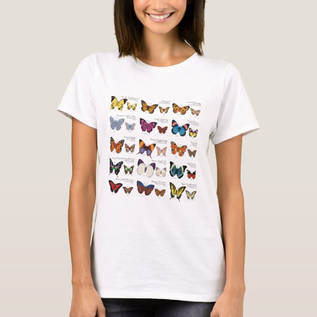Camiseta Identificación de la mariposa (Anverso)