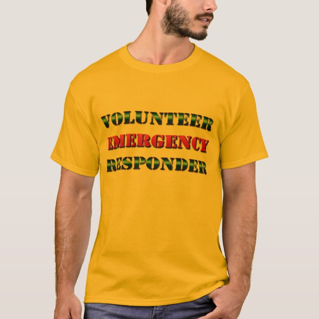 Camiseta Identificación voluntaria del respondedor de la (Anverso)