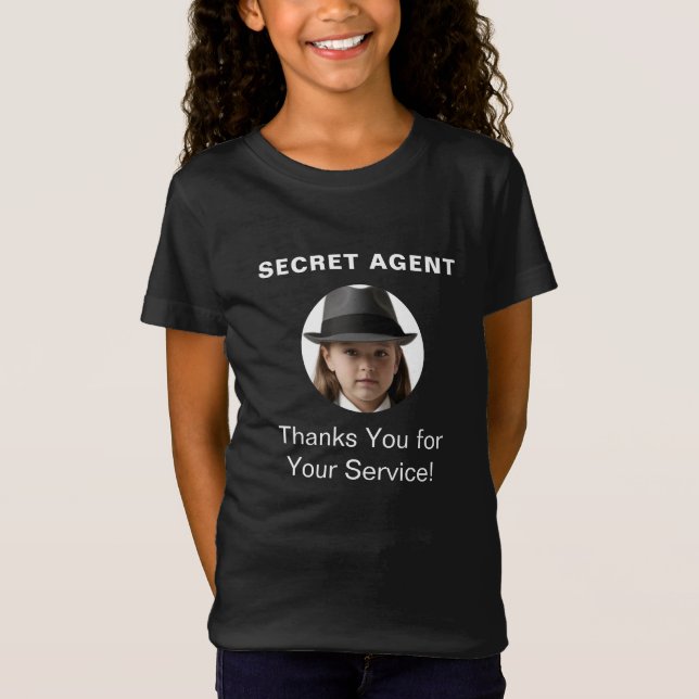Camiseta Identificador de Fiesta espía de agente secreto (Anverso)