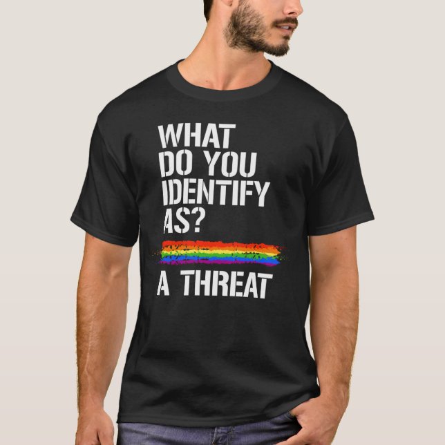 Camiseta Identificar como una amenaza (Anverso)