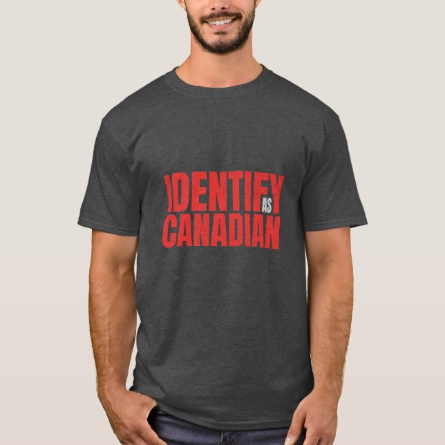 Camiseta Identificar políticamente el diseño político canad (Anverso)