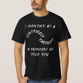 Camiseta Identifico como un teórico de la conspiración mis