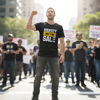 Camiseta Identity Not For Sale - Powerful Statement