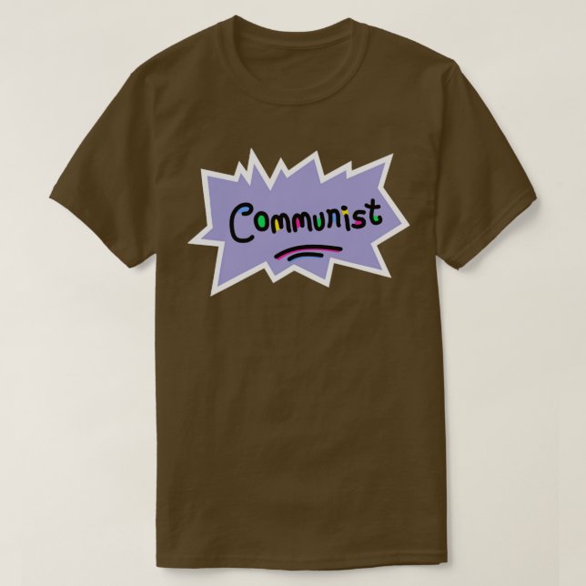 Camiseta Ideología de izquierda comunista (Diseño del anverso)