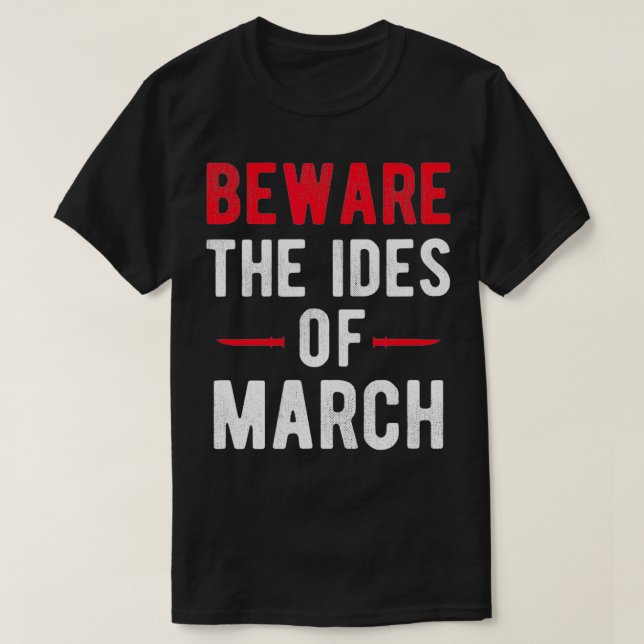 Camiseta Ides de marzo citan a profesor de inglés (Diseño del anverso)