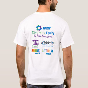 Camiseta IDEX sobre salud y diversidad científica 