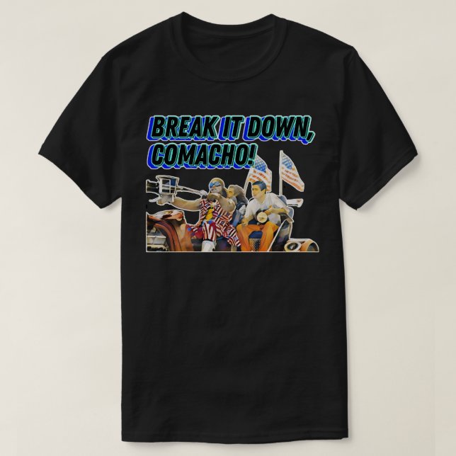 Camiseta Idiocracia de Comacho (Diseño del anverso)