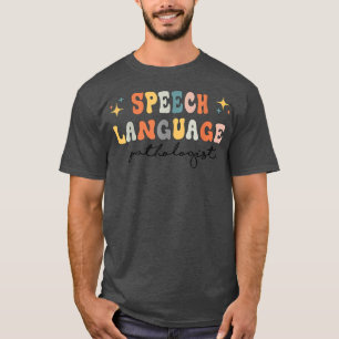 Camiseta Idioma de habla Terapia del habla Patólogo Retro S