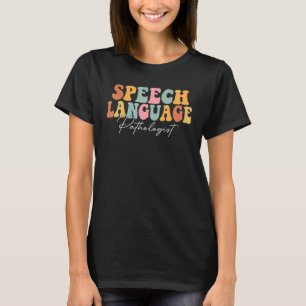 Camiseta Idioma del habla Patólogo del SLP Ret de terapia d