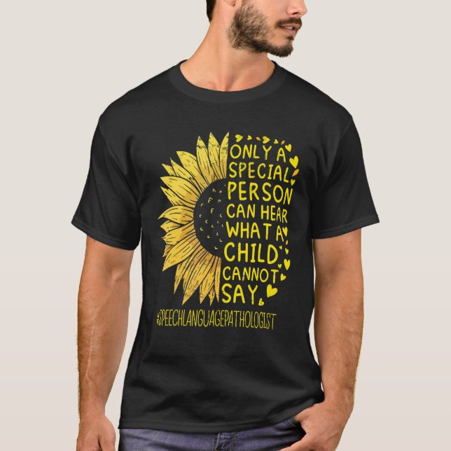 Camiseta Idioma del habla Patólogo Terapia del habla Sunfl (Anverso)