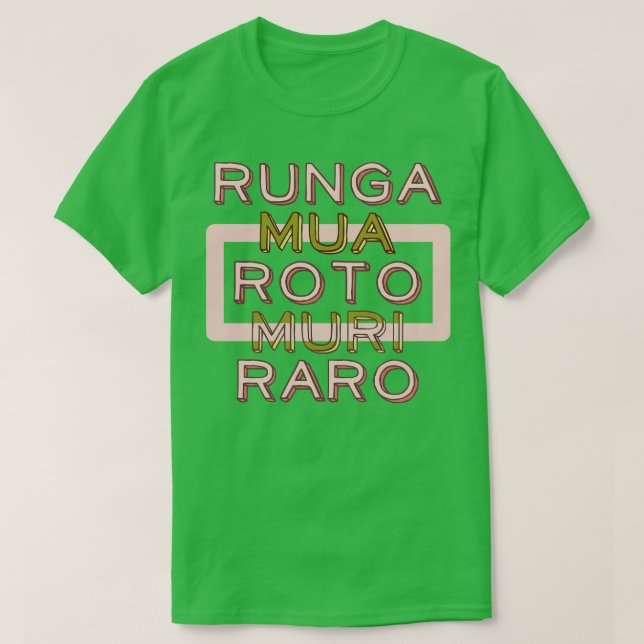 Camiseta Idioma maorí te reo (Diseño del anverso)