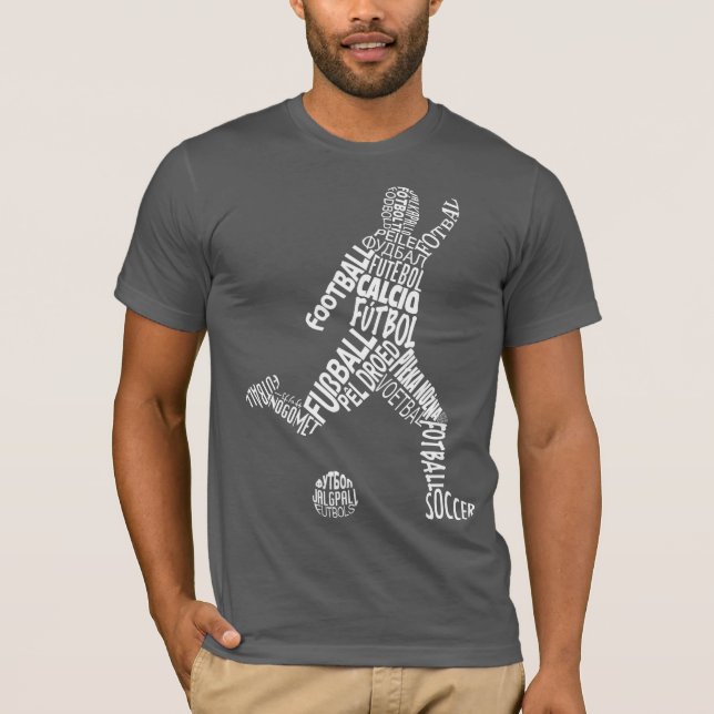 Camiseta Idiomas del fútbol (blanco) (Anverso)