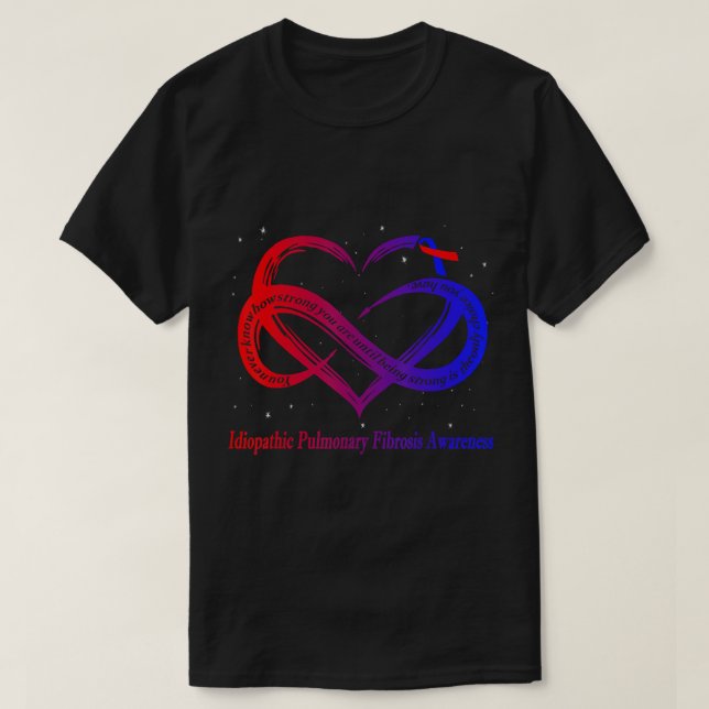 Camiseta Idiopática de Guerrero de Fibrosis Pulmon (Diseño del anverso)