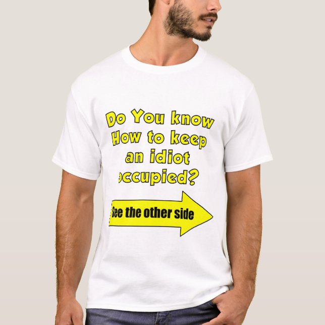 Camiseta idiota (Anverso)