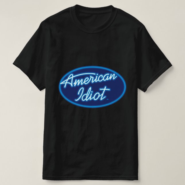 Camiseta Idiota estadounidense 🇺 🇸 (Diseño del anverso)