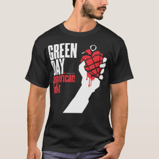 Camiseta Idiota estadounidense del Día Verde