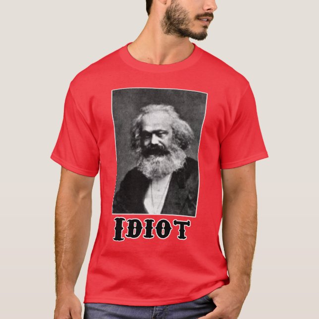Camiseta Idiota: Karl Marx (Anverso)