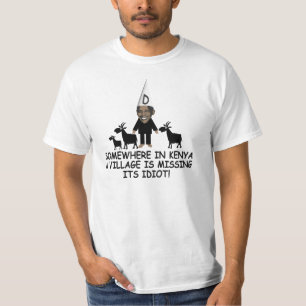 Camiseta Idiota Obama anti del pueblo