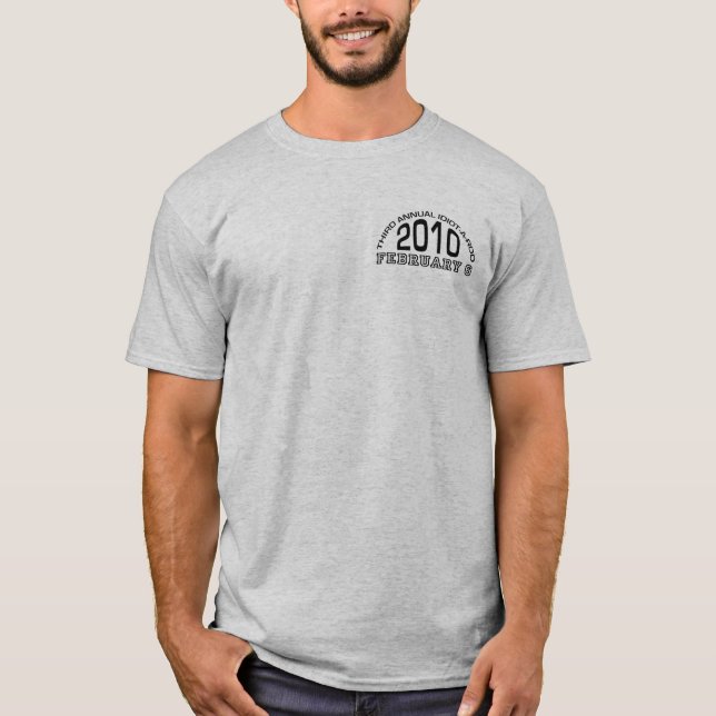 Camiseta Idiota-uno-barra 2010 (Anverso)