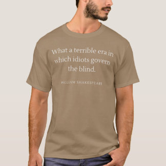 Camiseta Idiotas que gobiernan a los ciegos La brutal chica