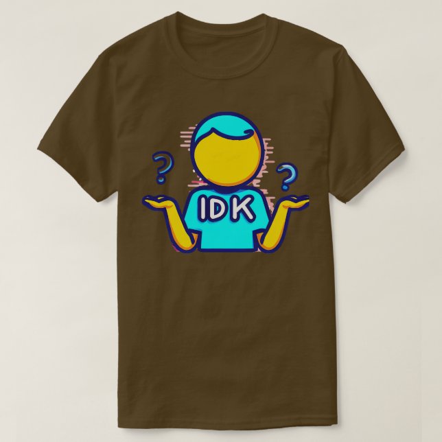 camiseta IDK (Diseño del anverso)