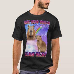 Camiseta Idk Cuánto Tiempo Más Puedo Pegar Capibara