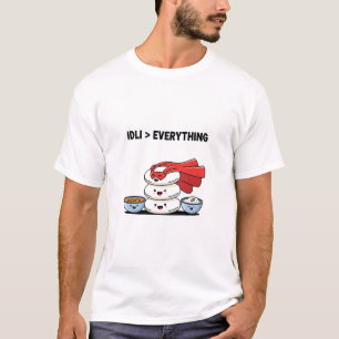Camiseta Idli Es Mi Superhéroe   Comida divertida del sur d