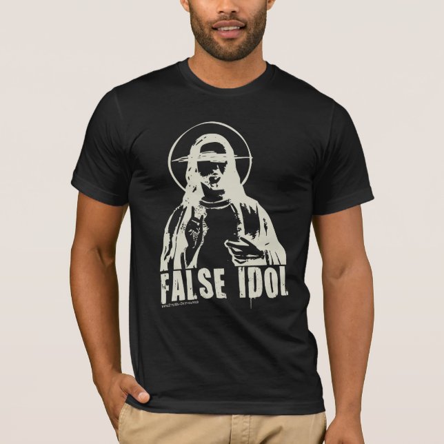 Camiseta Ídolo falso (camisetas oscuro) (Anverso)