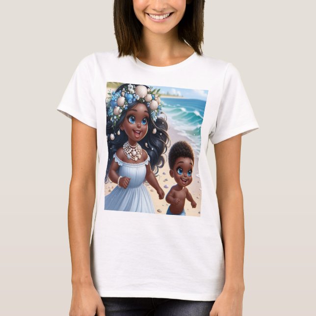 Camiseta Iemanjá menina (Anverso)