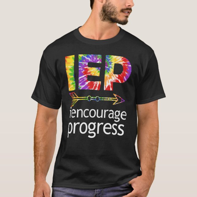 Camiseta IEP Encourage Progress Special Education School Te (Anverso)