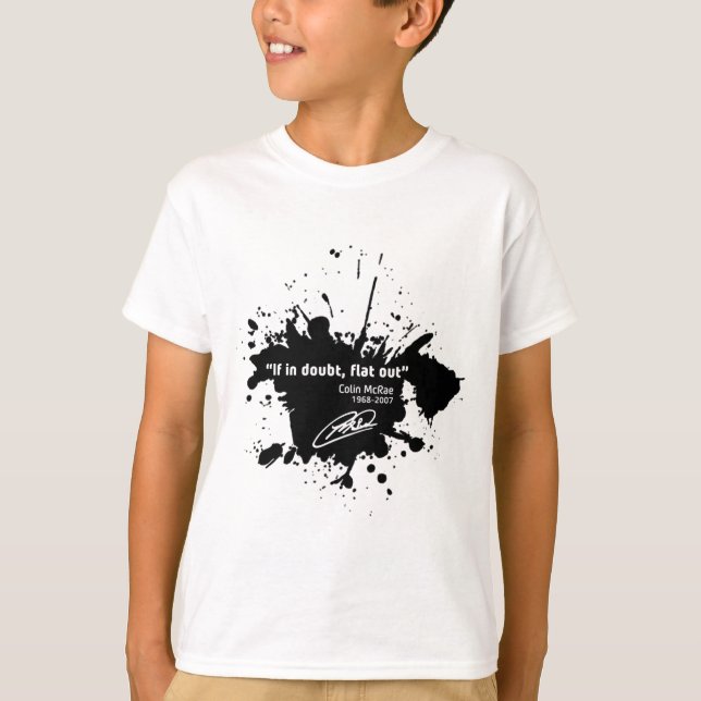 Camiseta If in doubt, flat out (Anverso)