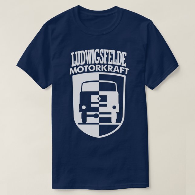 Camiseta IFA Ludwigsfelde Motor Power Coat de los brazos bl (Diseño del anverso)