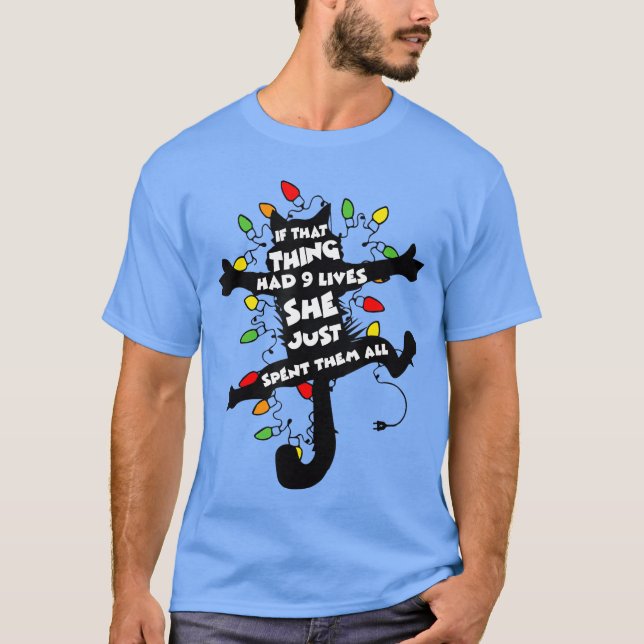 Camiseta Ifhathing Had 9 Lives She Just Spenthem All girl (Anverso)