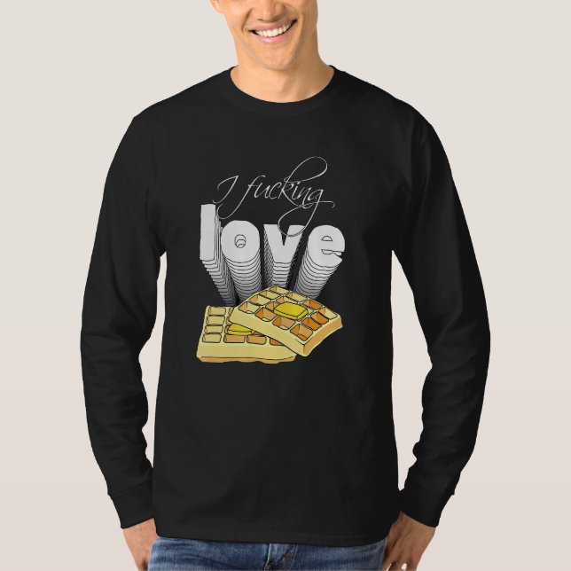 Camiseta Ifl Waffles - Legendario Waffle Breakfast Food App (Anverso)